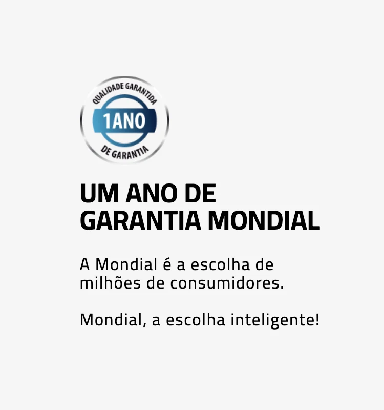 Um ano de garantia Mondial