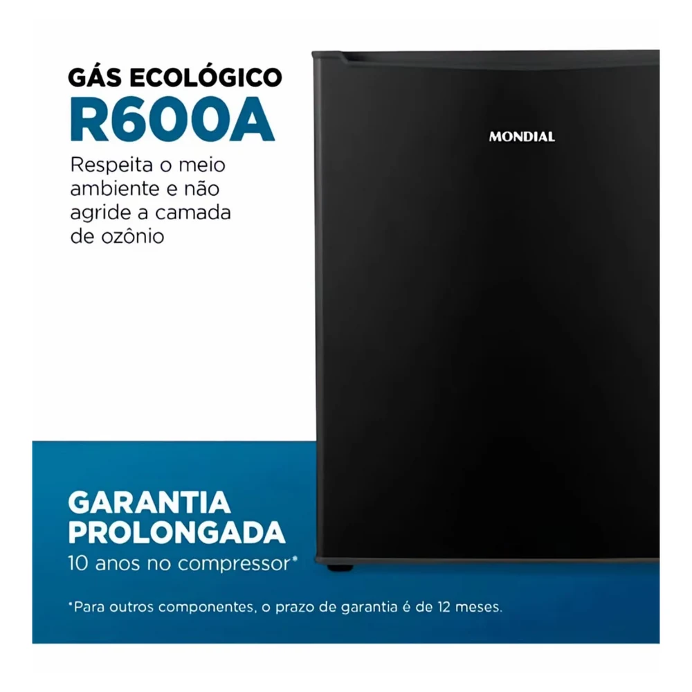 Gás ecológico R600A e garantia